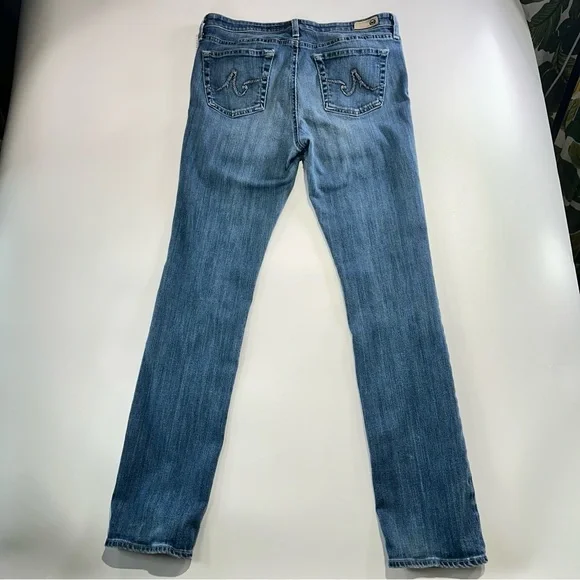 AG Adriano Goldschmied Light Blue Straight Leg Jeans - Picture 3 of 14